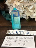 Aqua Aura Quartz Obelisk/ Tower  #3