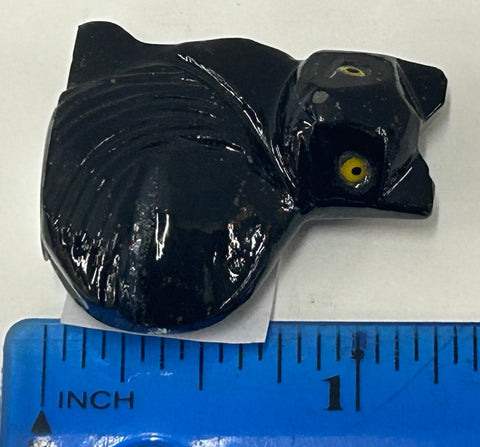 Black Onyx - Cat 1" Yellow Eyes