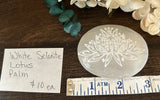 Selenite Palm with Lotus