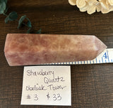 Strawberry Quartz Obelisk Tower #3